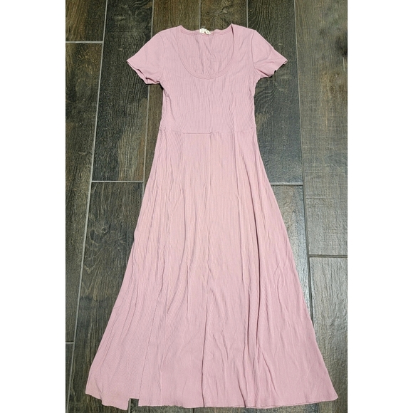 See You Monday Size M Pink Midi A-line Dress - Picture 3 of 5